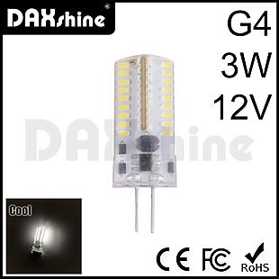 Daxshine 72LED Bulb G4-3W DC12V Cool White 6000-6500K    